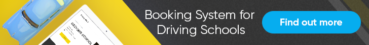 Driving school booking system