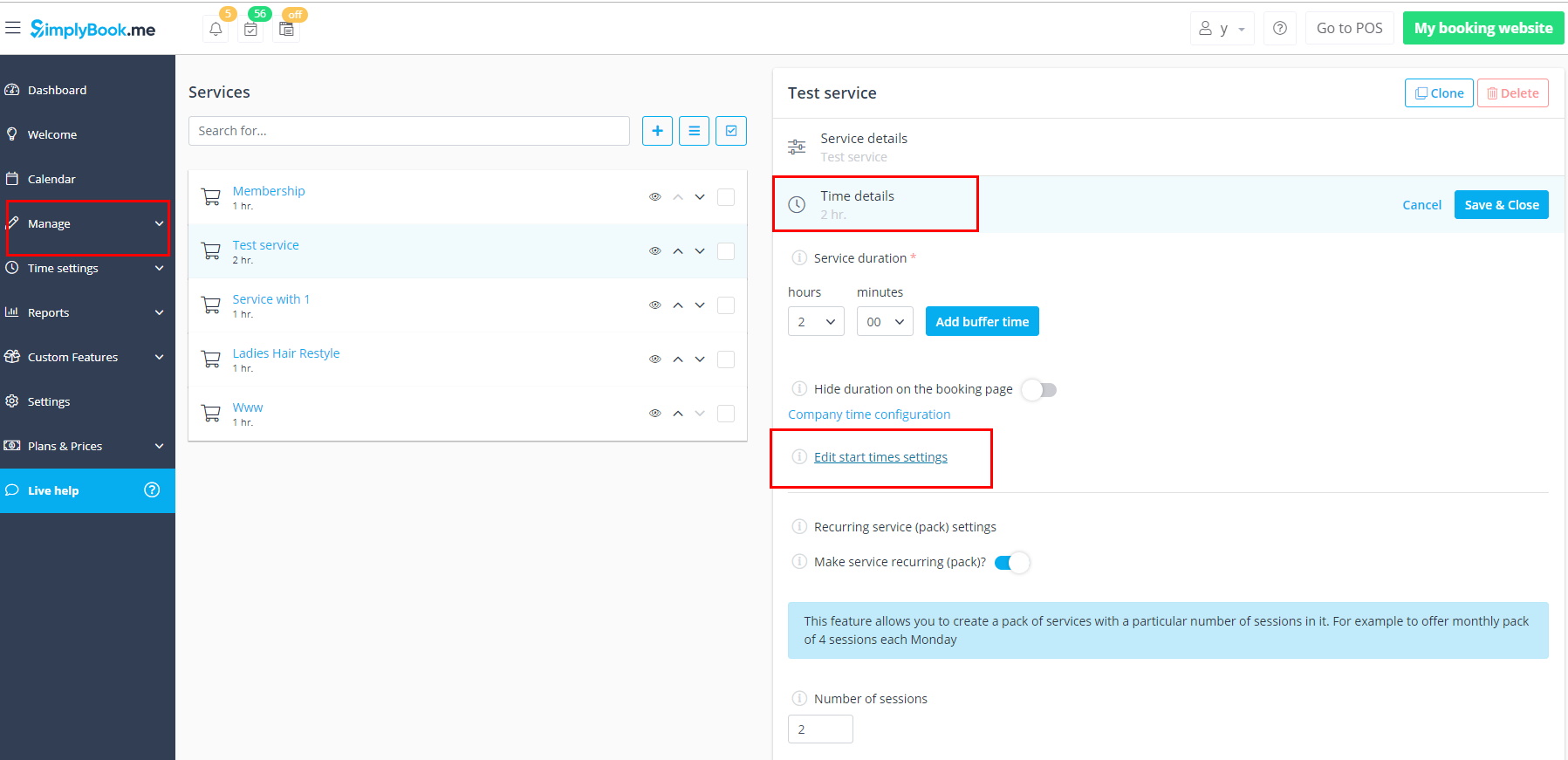 Manage Services Appointment at Fixed Times