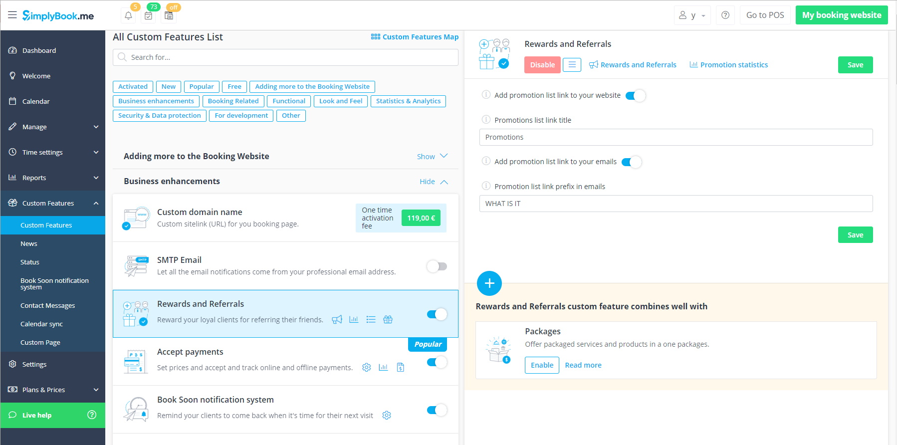 September Newsletter - Custom Feature Interface