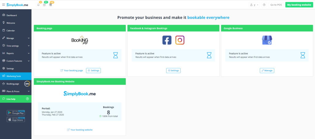 Acceso multicanal a la suite de marketing