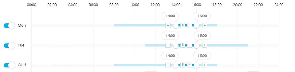 horario de servicio