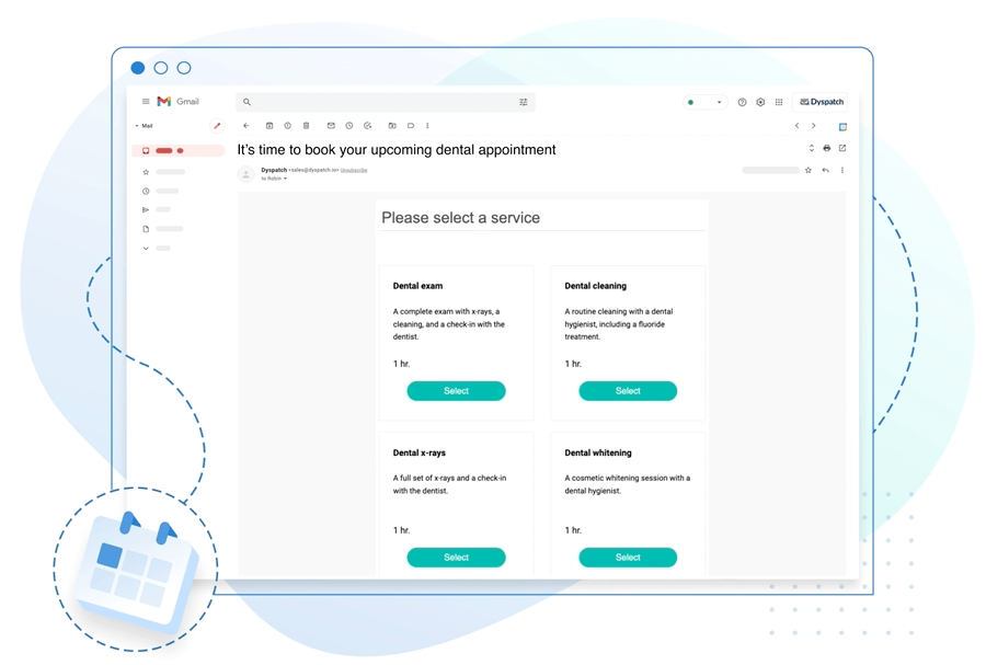 Agendamento de consultas a partir de campanhas de e-mail - Integração do Dyspatch com o SimplyBook.me