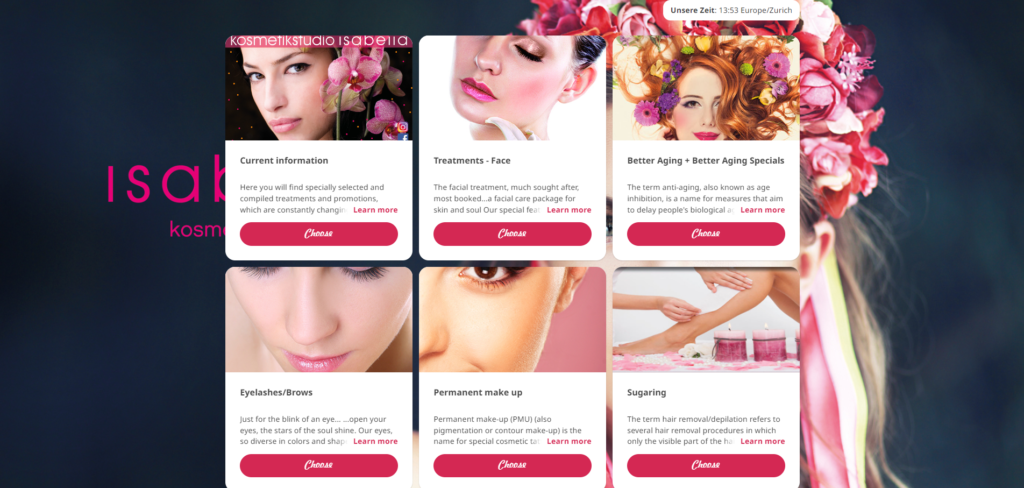 Categorías de ofertas de servicios de reservas de belleza con SimplyBook.me