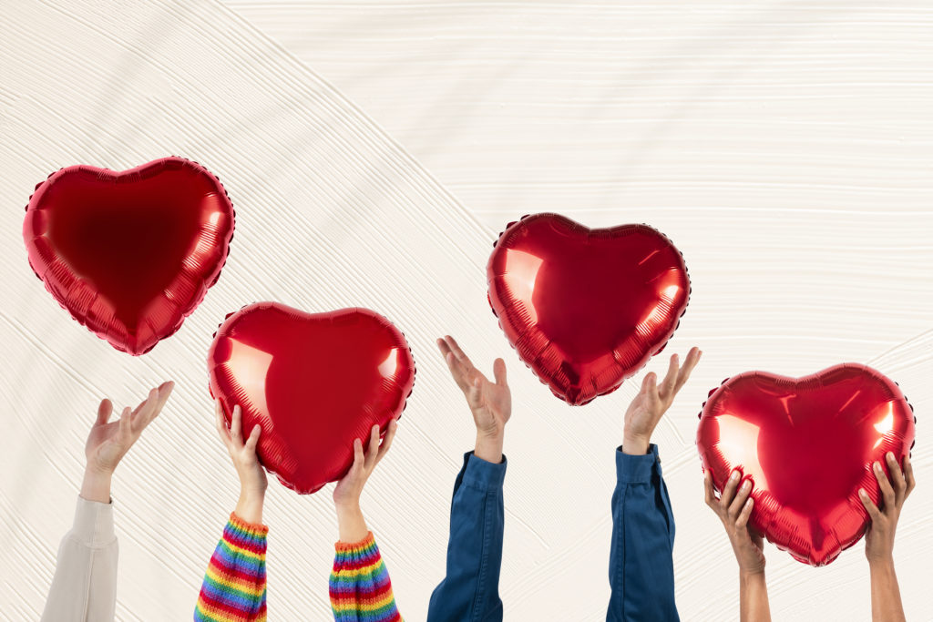 ballon de la Saint-Valentin